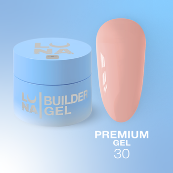 LUNAmoon Premium Gel Nr.30 - żel budujący, 30 ml