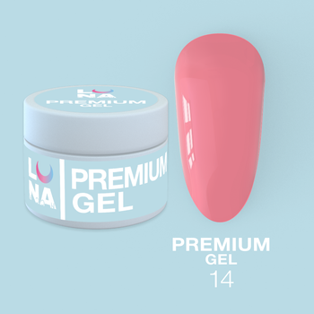 LUNAmoon Premium Gel Nr.14 - żel budujący, 30 ml