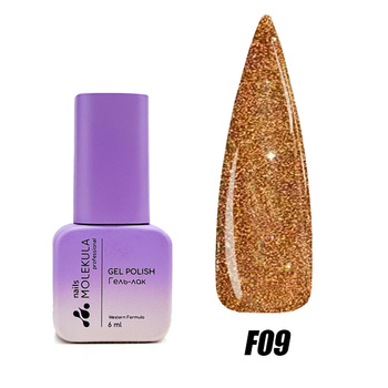 Molekula Professional Lakier hybrydowy Flash Effect F09, 6 ml