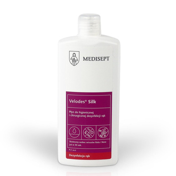 Velodes Silk Medisept – płyn do higienicznej i chirurgicznej dezynfekcji rąk, 1000 ml
