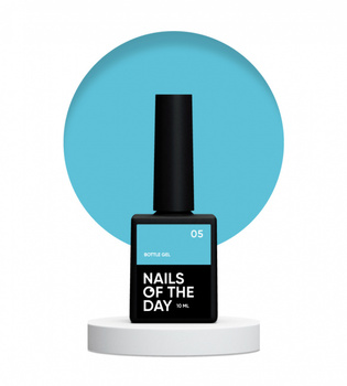 NAILSOFTHEDAY Bottle gel 05 - błękitny żel do wzmocnienia i naprawy, 10 ml