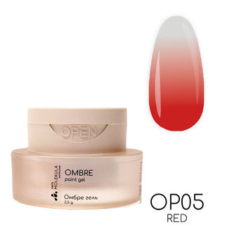 Molekula Professional Ombre Paint Gel OP05- Red, 2,5g