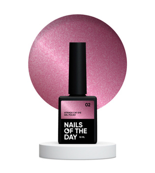 NAILSOFTHEDAY Vitrage Cat eye gel polish 02 - witrażowy lakier hybrydowy z efektem "kocie oko", 10 ml