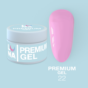 LUNAmoon Premium Gel Nr.22 - żel budujący, 30 ml