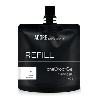 Adore Refill One Drop Gel No.11 Baby Powder - żel do przedłużania paznokci, 60 g