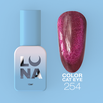 LUNAmoon Lakier hybrydowy Color Cat Eye Nr.254, 13 ml