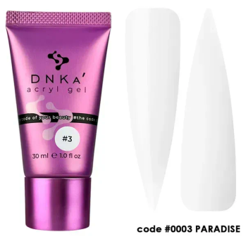 DNKa' Аcryl Gel 0003 Paradise - tubka, 30 ml