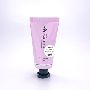 Molekula Professional Poly Gel Nr.08 Cream Vanilla, 30 ml