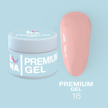 LUNAmoon Premium Gel Nr.16 - żel budujący, 30 ml