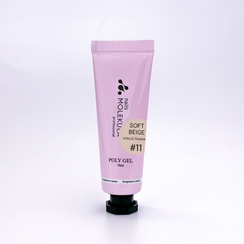 Molekula Professional Poly Gel Nr.11 Soft Beige, 15 ml