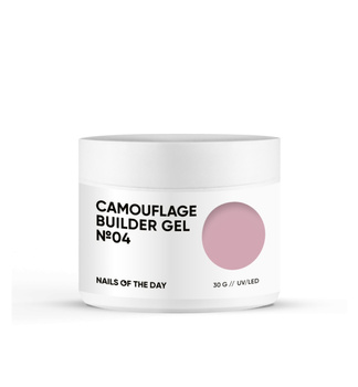 NAILSOFTHEDAY Camouflage Builder Gel 04 - nudowy gęsty żel budujący, 30 g