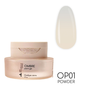 Molekula Professional Ombre Paint Gel OP01 - Powder, 2,5g
