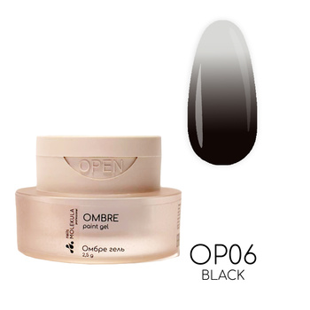 Molekula Professional Ombre Paint Gel OP06- Black, 2,5g