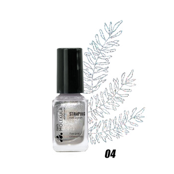 Molekula Professional Lakier do stampingu 04 - srebrny, 6 ml
