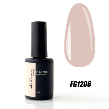Molekula Professional Euro Fiber Gel FG1206 - beige powder, 12ml