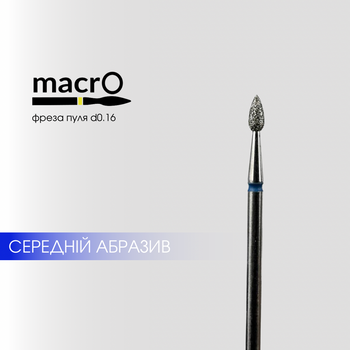 macrO Frez diamentowy kropla - niebieski, d 016