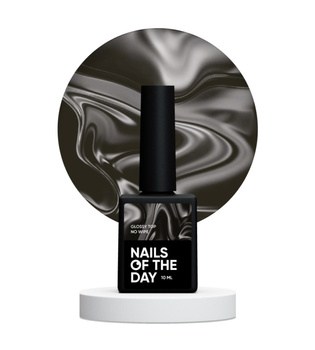 NAILSOFTHEDAY Glossy Top no wipe - błyszczący top bez lepkiej warstwy z UV-filtrem, 10 ml