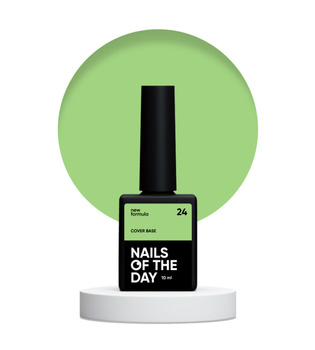 NAILSOFTHEDAY Cover base NEW Formula 24 - seledynowa baza hybrydowa, 10 ml