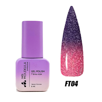 Molekula Professional Lakier hybrydowy Flash Thermo FT04, 6 ml