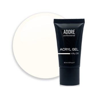 ADORE Cover Acryl Gel 08 Milky - akrylowy żel kamuflażowy, 30 ml