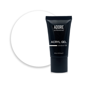 ADORE Cover Acryl Gel 09 Coconut - akrylowy żel kamuflażowy, 30 ml