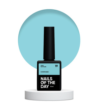 NAILSOFTHEDAY Cover base NEW Formula 19 - jasno-błękitna baza hybrydowa, 10 ml