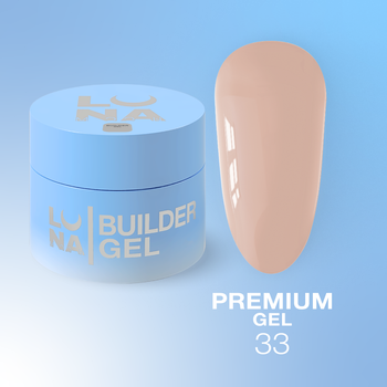 LUNAmoon Premium Gel Nr.33 - żel budujący, 30 ml