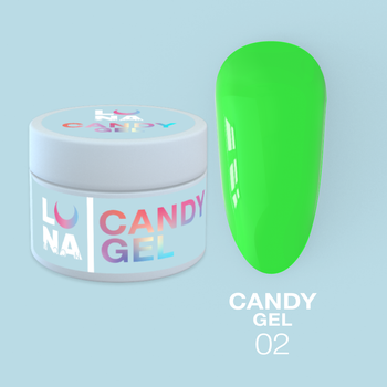 LUNAmoon Candy Gel Nr.02 - żel budujący, 15 ml