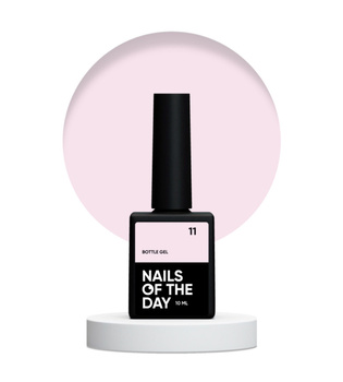 NAILSOFTHEDAY Bottle gel 11 - blado-różowy żel do wzmocnienia i naprawy, 10 ml