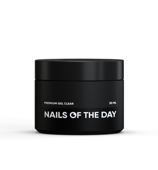 NAILSOFTHEDAY Premium Gel Clear - przezroczysty żel budujący, 30 ml