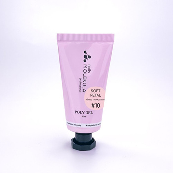 Molekula Professional Poly Gel Nr.10 Soft Petal, 30 ml