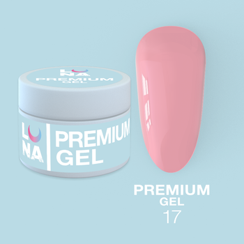 LUNAmoon Premium Gel Nr.17 - żel budujący, 30 ml