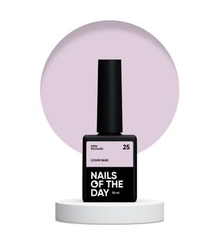 NAILSOFTHEDAY Cover base NEW Formula 25 - chłodno-różowa baza hybrydowa, 10 ml