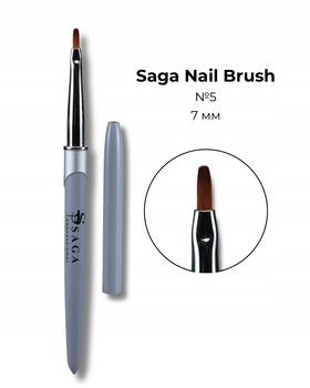 SAGA Professional Pędzelek do żelu Nr.05, 7 mm