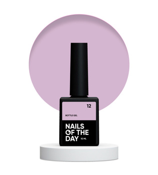 NAILSOFTHEDAY Bottle gel 12 - beżowo-różowy żel do wzmocnienia i naprawy, 10 ml