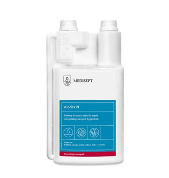 Alodes N Medisept – płyn do mycia i dezynfekcji narzędzi fryzjerskich i kosmetycznych, 1000 ml