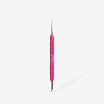 Staleks Kopytko do manicure Gummy z silikonową rękojeścią UNIQ 11 Type 2 (kopytko skośne i pierścień )