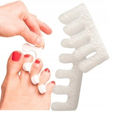 Separatory piankowe do pedicure białe - 20 par (40 sztuk)