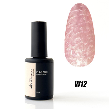 Molekula Professional Euro Fiber Gel W12 Star Dust, 12ml