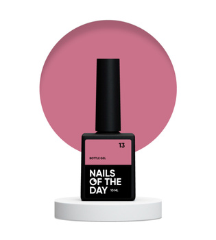 NAILSOFTHEDAY Bottle gel 13 - ciemno-różowy żel do wzmocnienia i naprawy, 10 ml