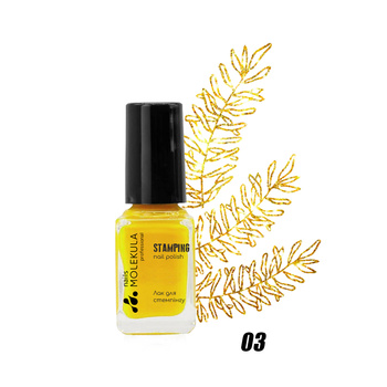 Molekula Professional Lakier do stampingu 03 - złoty, 6 ml