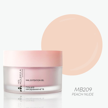 Molekula Professional Builder Gel Mousse MB209 - Peach Nude, 15 ml