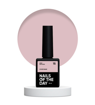 NAILSOFTHEDAY Cover base NEW Formula 15 - naturalna baza hybrydowa, 10 ml