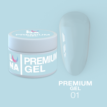 LUNAmoon Premium Gel Nr.01 - żel budujący, 30 ml