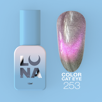 LUNAmoon Lakier hybrydowy Color Cat Eye Nr.253, 13 ml