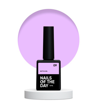 NAILSOFTHEDAY Bottle gel 09 - jasno-fioletowy żel do wzmocnienia i naprawy, 10 ml