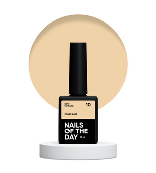 NAILSOFTHEDAY Cover base NEW Formula 10 - brzoskwiniowa baza hybrydowa, 10 ml