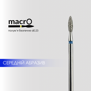 macrO Frez diamentowy płomyk bezpieczny - niebieski, d 023