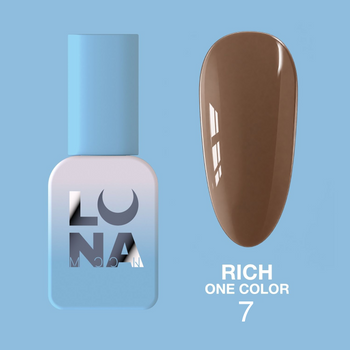 LUNAmoon Gel polish Rich One Color nr.7, 8 ml - lakier hybrydowy