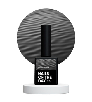 NAILSOFTHEDAY Glossy Top  wipe - błyszczący top z lepką warstwą bez filtru UV, 10 ml